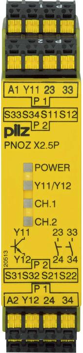Pilz 787308 PNOZ X2,5P C 24VDC 2n/o 1so