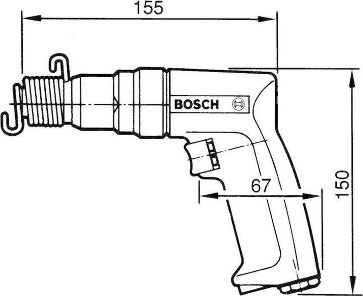 Actual product image Bosch Professional Pneumatic chisel hammer
