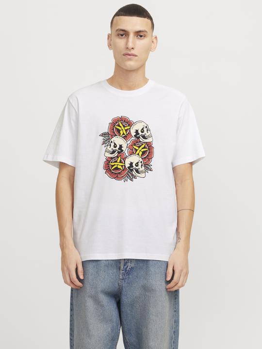 Actual product image Jack & Jones Joranatomy Skull Tee Ss Crew Neck Ln (S)