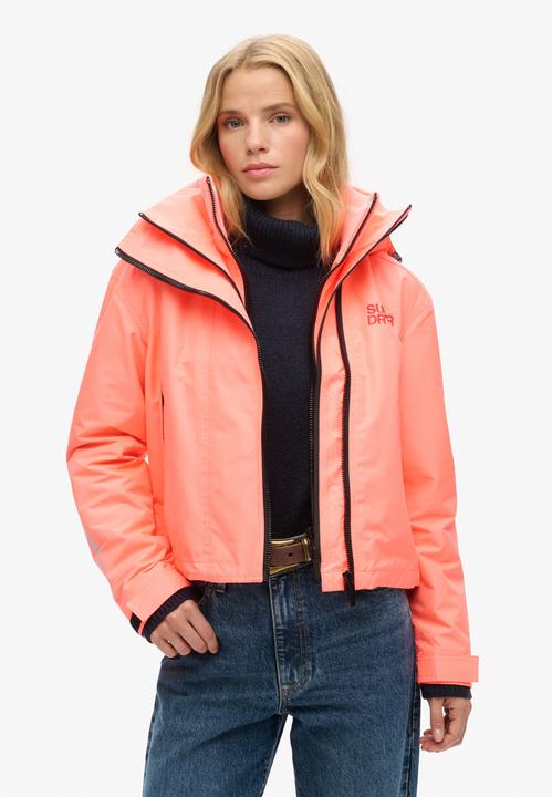 Produktbild Superdry HOODED EMB WINDBREAKER JKT Dames Jas - Maat M (12)
