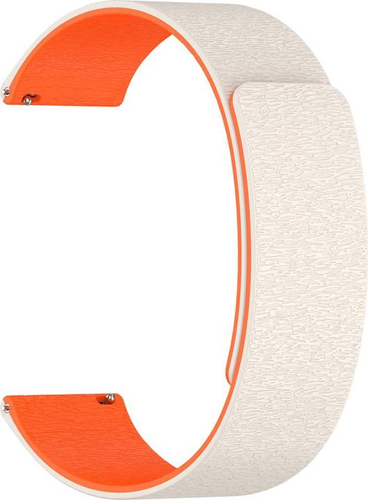 Image du produit Techsuit - Watchband 18mm (W074) - Huawei Watch GT 4 41mm - Beige / Orange (Silicone)