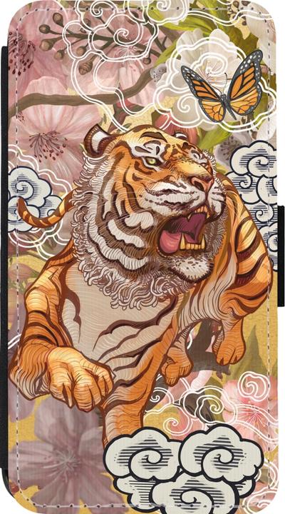Image du produit PhoneLook Coque Wallet noir Spring 23 japanese tiger (Apple iPhone 13 mini)