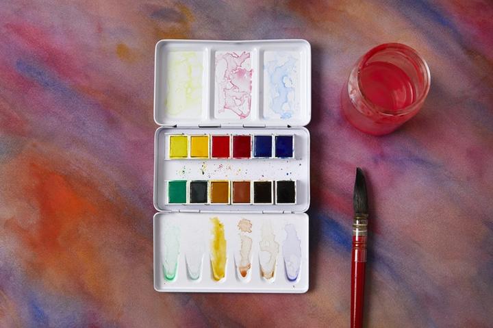 Image du produit Pebeo aquarelle Fine Boite Pocket metal 12 demi godets
