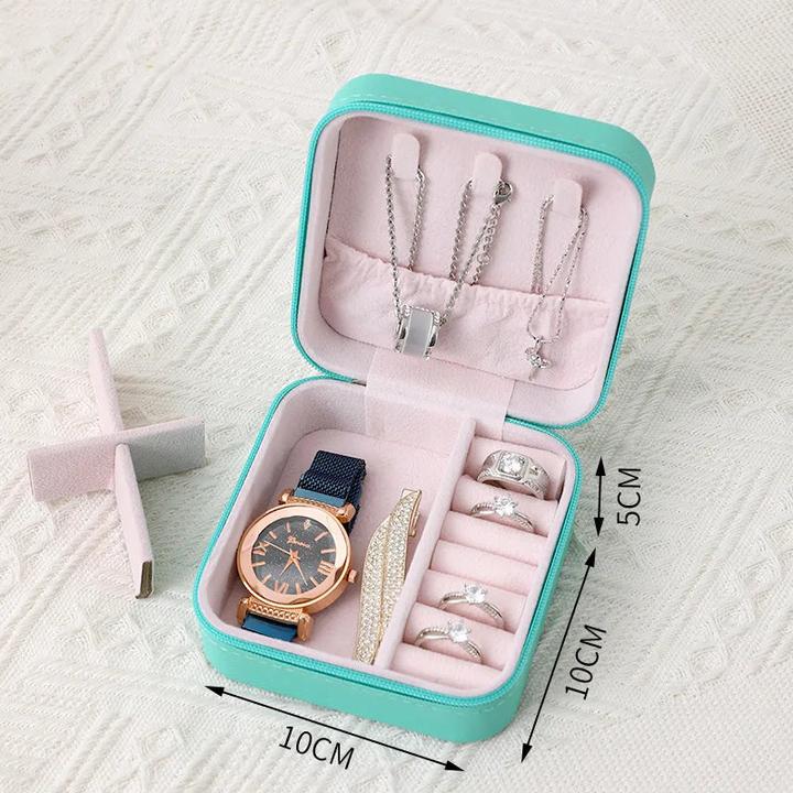 Actual product image Only-Bags.Store Portable jewellery box, jewellery organiser, travel jewellery box, storage box made of leather with