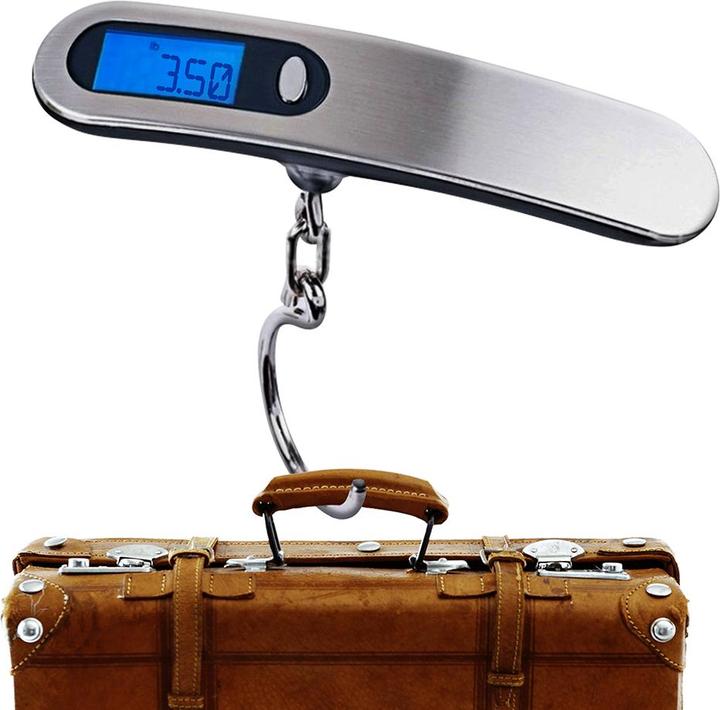 Actual product image Lasmex Travel weight handheld silver CR2032 LTC (Luggage scale)