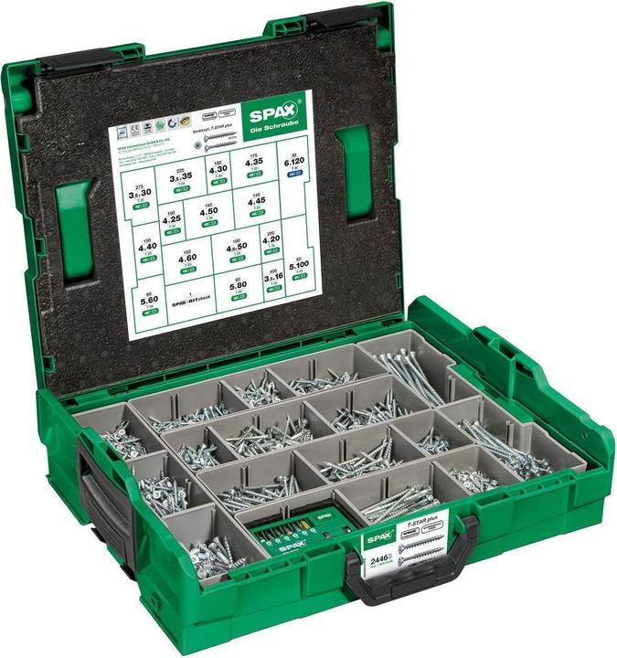 Actual product image Spax Mounting case L-BOXX (2445 Screws per piece)