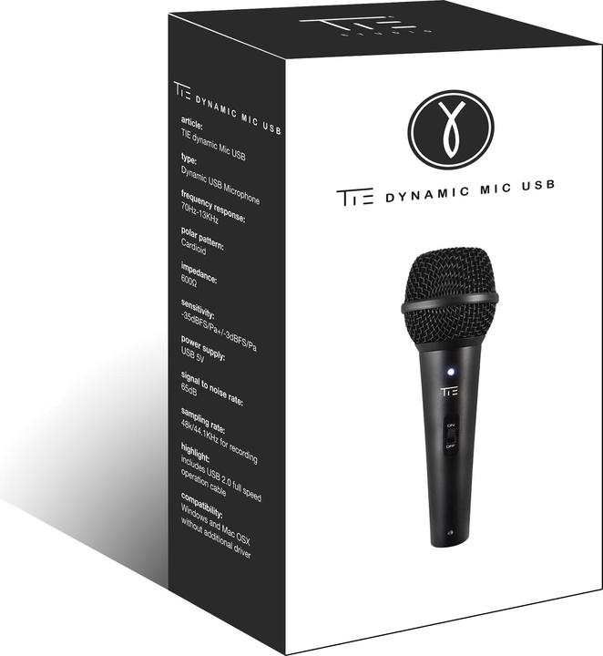 Image du produit TIE Microphone dynamique USB