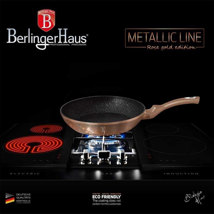 Produktbild BerlingerHaus Granite frying pan set 3pcs ROSE GOLD LINE BH-6195 (Pfannenset + Topfset)