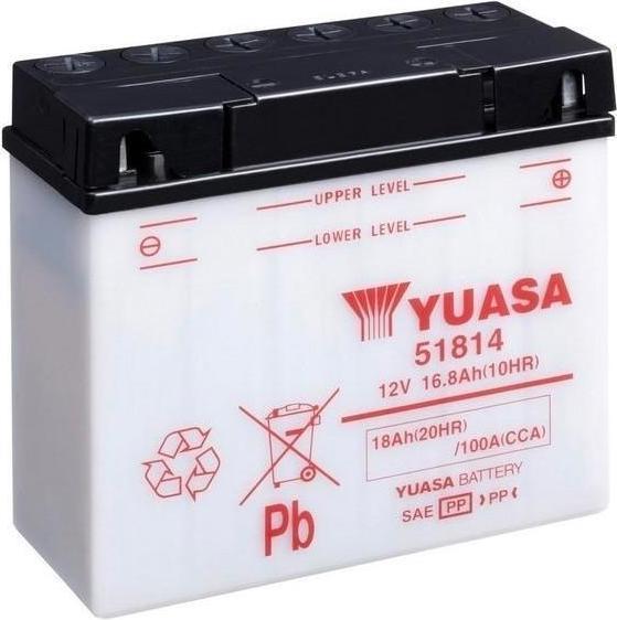 Image du produit Yuasa 51814 Batterie moto (DIN 51814) Yumicron (12 V, 18 Ah, 100 A)