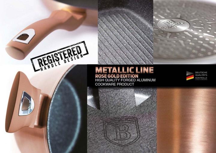 Image du produit BerlingerHaus 2 Rose Gold Granite Baking Kit Bh-1611 (Ensemble de casseroles et de poêles de cuisson, Aluminium)