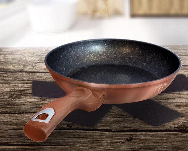 Actual product image BerlingerHaus WOK FRYER GRANITE 28cm BERLINGER HOUSE ROSE GOLD BH-1512 (28 cm, Wok, Aluminium)