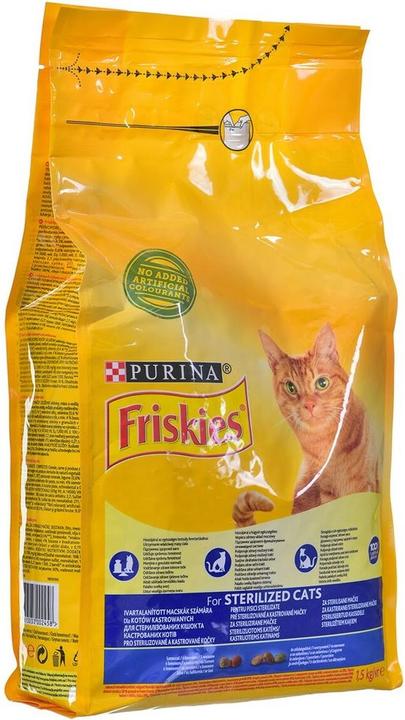 Immagine prodotto Purina FRISKIES Cibo secco sterilizzato per gatti 1 5 kg Adulti (Adulto, 1 pz., 1500 g)