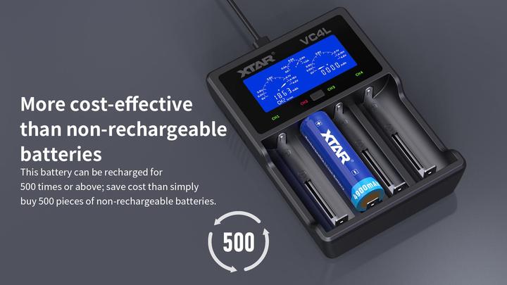Xtar 4900mAh 3.6V 21700 batterie avec PCB (1 pcs, Spécifique à l'appareil, 4900 mAh)