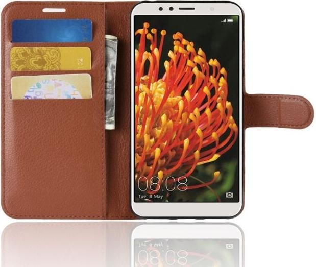 Produktbild MU Classic Litchi Leder Bookcover Series (Huawei Y6 (2018))