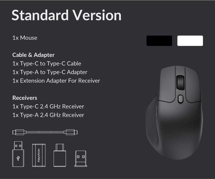 Actual product image Keychron M6 (Cable, Wireless)