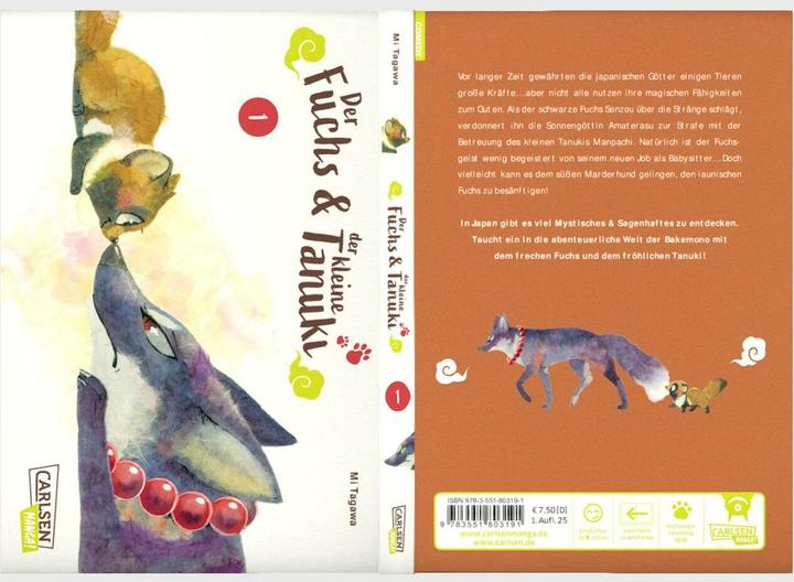 Productafbeelding Der Fuchs und der kleine Tanuki 1 (Duits, Mi Tagawa, 2025)