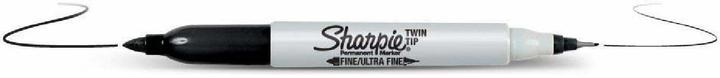 Sharpie double pointe (Noir, 1 mm, 1 x)