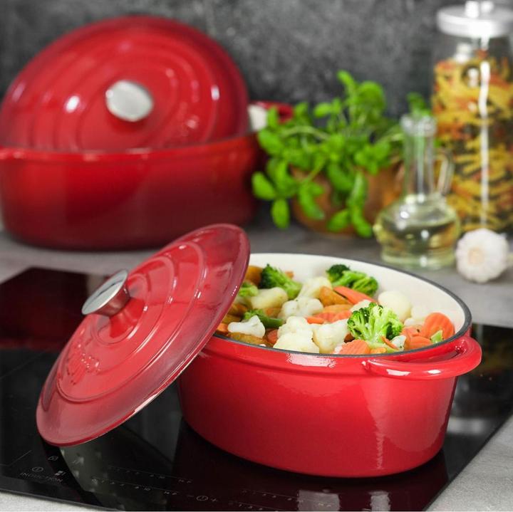 Immagine prodotto Kinghoff Padella in ghisa smaltata 33 cm KH-1612 (Set di pentole e padelle da cucina)