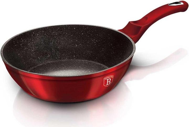 Productafbeelding BerlingerHaus GRANIETVRUCHTEN 24cm Rood METALLISCHE LIJN BH-1259 (24 cm, Kookpotten en pannenset, Aluminium)