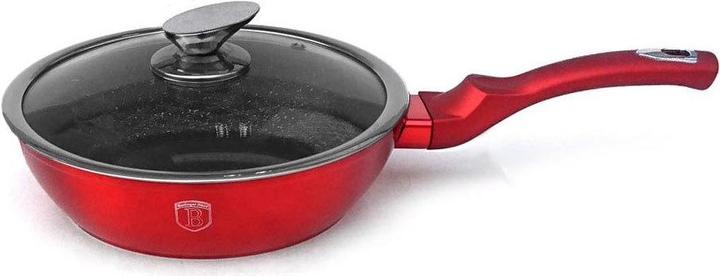 Productafbeelding BerlingerHaus GRANIETVRUCHTEN 24cm Rood METALLISCHE LIJN BH-1259 (24 cm, Kookpotten en pannenset, Aluminium)