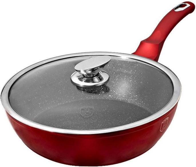 Productafbeelding BerlingerHaus GRANIETVRUCHTEN 24cm Rood METALLISCHE LIJN BH-1259 (24 cm, Kookpotten en pannenset, Aluminium)