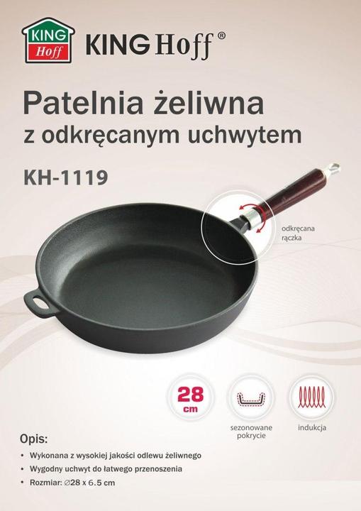 Produktbild Kinghoff 28cm Frying pan KH-1119 (Bratpfanne, Gusseisen)