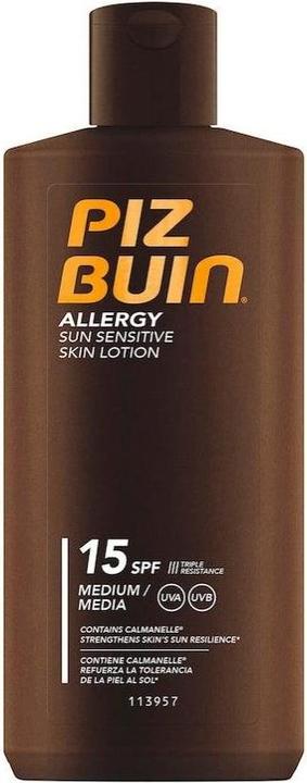 Actual product image Piz Buin Allergy (Sun lotion, SPF 15, 200 ml)