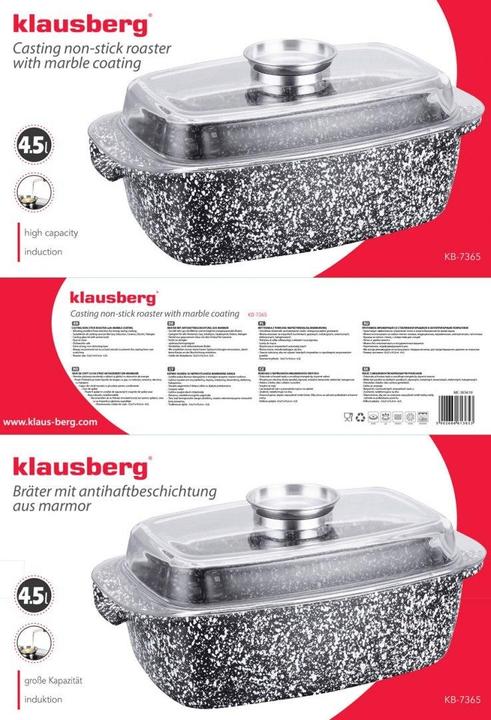 Actual product image Klausberg CERAMIC Baking pan 32cm WITH LID KB-7365 (Casserole + Stewpot, Cast aluminium)