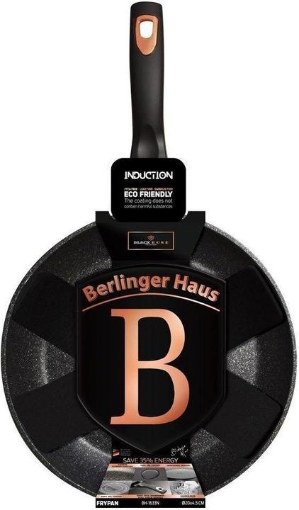 Actual product image BerlingerHaus GRANITE FRY 28cm BERLINGER HOUSE Black ROSE BH-1635 (Frying pan, Aluminium)