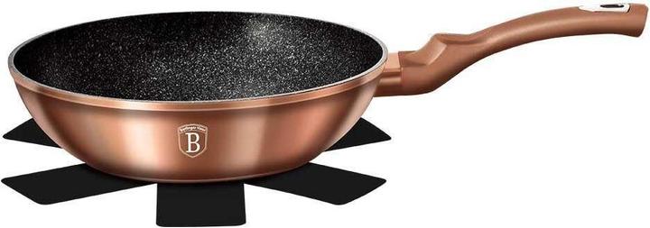 Actual product image BerlingerHaus WOK FRYER GRANITE 28cm BERLINGER HOUSE ROSE GOLD BH-1512 (28 cm, Wok, Aluminium)
