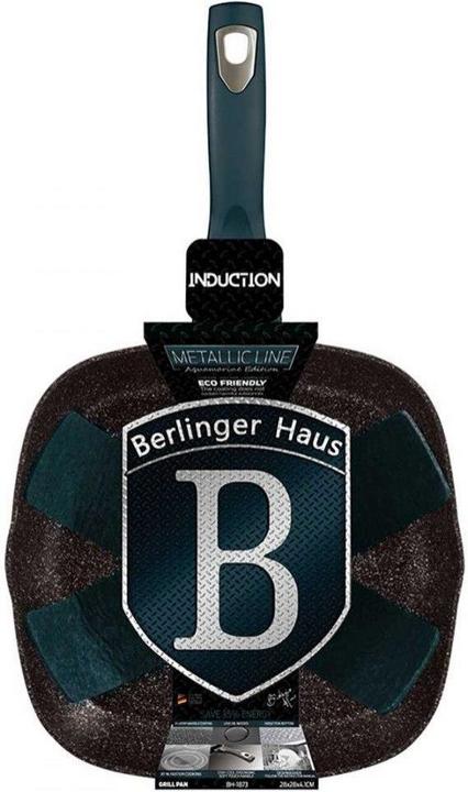 Produktbild BerlingerHaus GRANITE GRILL 28 cm AQUAMARINE BH-1873 (28 cm, Grillpfanne, Aluminium)