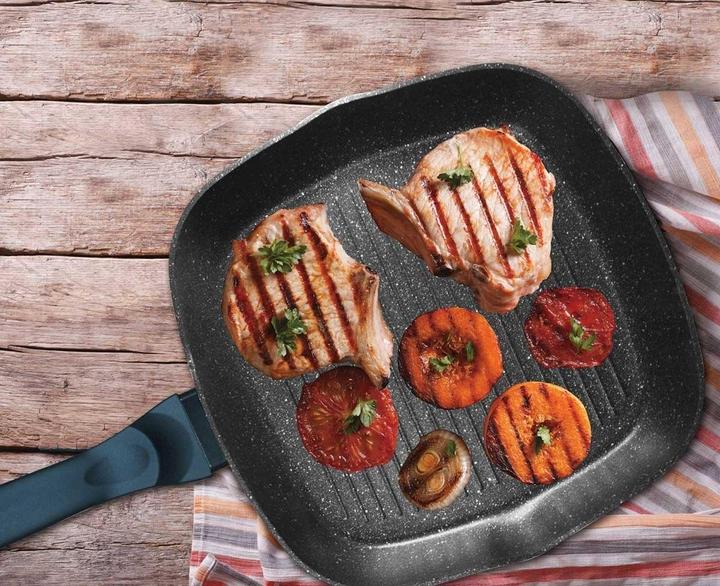 Produktbild BerlingerHaus GRANITE GRILL 28 cm AQUAMARINE BH-1873 (28 cm, Grillpfanne, Aluminium)