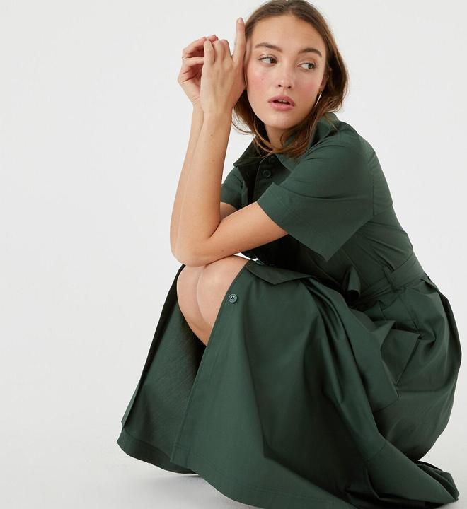 Immagine prodotto La Redoute Collections Abito blusa con cintura da annodare (40)