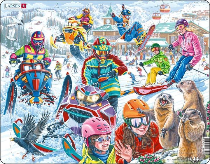 Produktbild Larsen Puzzle - Auf der Skipiste (Motiv Murmeltiere) (57 Teile)