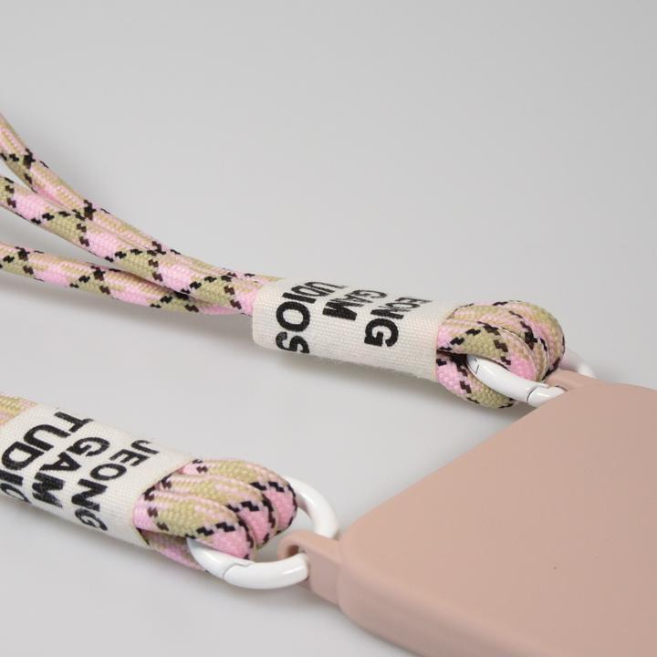 Actual product image PhoneLook Sleeve Silicone Fashion Jeong Gam Studio Laugh Often with Neck Cord (Apple iPhone 12)