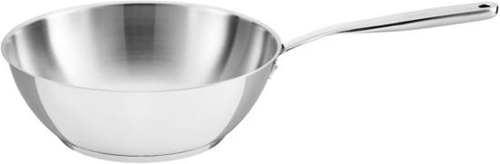 Fiskars Wok puro in acciaio (28 cm, Wok, Acciaio inossidabile)