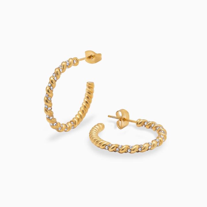 Immagine prodotto Sensora Jewelry Orecchini a cerchio Marine (Pietre di zirconia)
