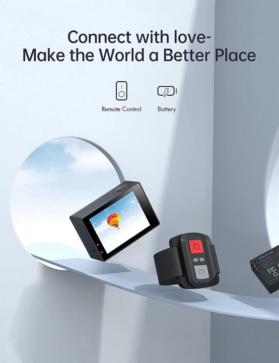 Image du produit Wolfang Action Cam 4K 60FPS 24MP, GA320