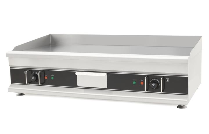 Image du produit Gastro Hero Plaque grillade électrique Eco lisse, chromée - appareil de table (6 kW)