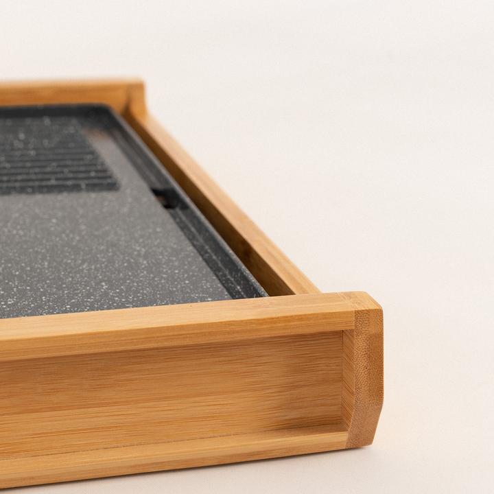Produktbild Create STONE FLAT BAMBOO - 1800W Elektro-Grillplatte