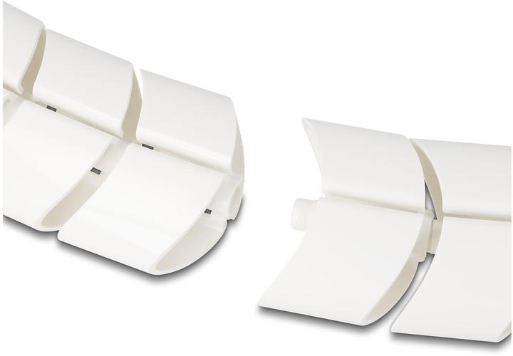 Image du produit Delock Elément de fixation pour chemin de câbles 75 x 45 mm 5 pièces blanc (Conduit, 7.50 cm)