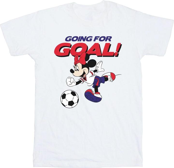 Actual product image Disney Mens Minnie Mouse Going For Goal T-Shirt (XXL)