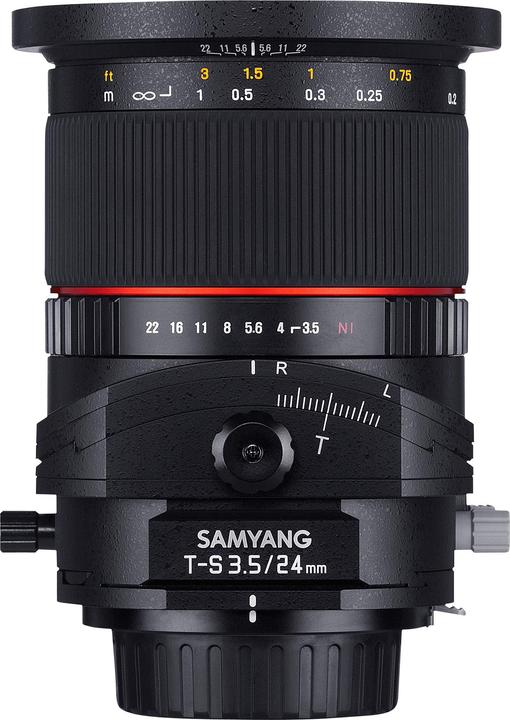 Samyang 24mm F3.5-22 T/S MFT (Micro Four Thirds, Plein format)