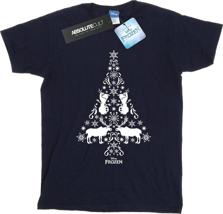 Immagine prodotto Disney Frozen Christmas Tree Maglietta Ampia Donna (M)