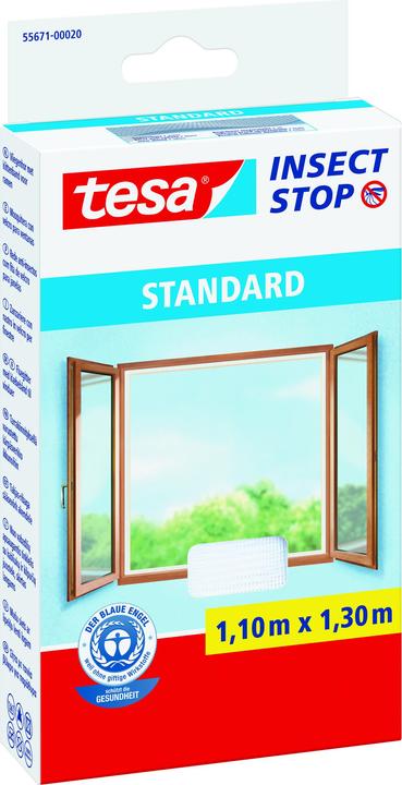 Immagine prodotto tesa Zanzariera STANDARD per finestre, con nastro in velcro, senza foratura (110 x 130 cm)