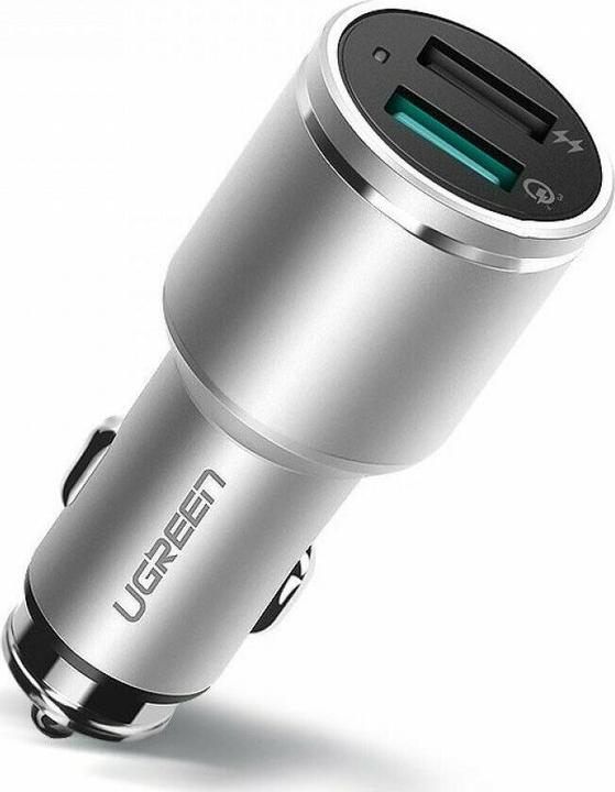 Actual product image Ugreen Car Charger CD130 24W Dual USB 2.4A Gray 50592