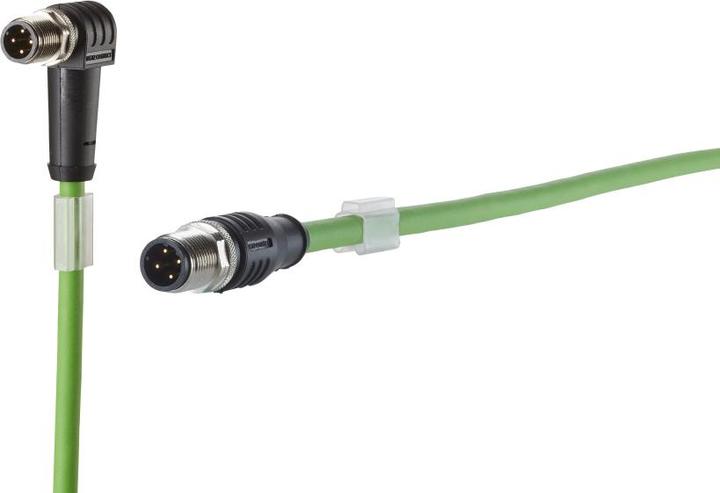Produktbild Metz Connect Verbindungsleitung M12 ST-M12 ST, 4-pol D-kodiert (F/FTP, CAT5e, 2 m)