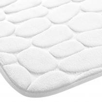 Douceur D'intérieur Badematte, weiss, 40 x 60 cm, unifarbene Mikrofaser (40 x 60 cm)