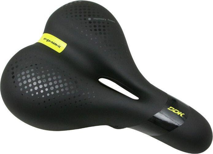 Produktbild Ergonomic City-Sattel aus schwarzem Elastomer mit Formgedächtnis und zentralem Loch