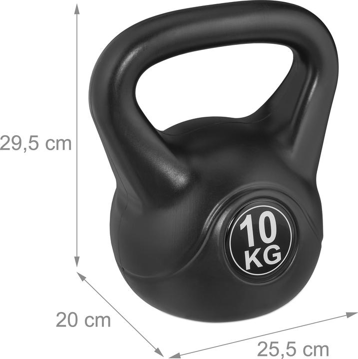Relaxdays Kettlebell (1 x 10 kg)